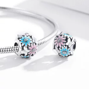 Charms Typu Pandora Jasne stokrotki - SCC1837