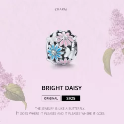 Charms Typu Pandora Jasne stokrotki - SCC1837
