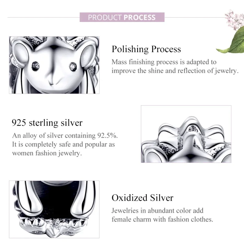 (zdjęcie do) Charms Typu Pandora Jeż Nino - SCC1420 - Wyświetl 8