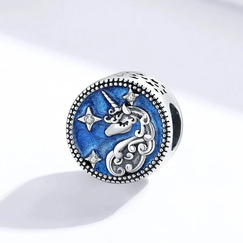 (zdjęcie do) Charms Typu Pandora Jednorożec - BSC230 - Wyświetl 2
