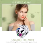 Charms Typu Pandora Jednorożec dla mamy - SCC1160