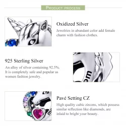 Charms Typu Pandora Jednorożec dla mamy - SCC1160
