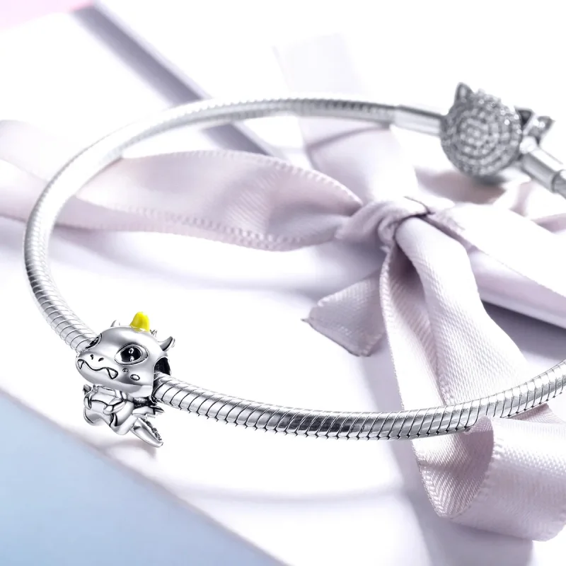 (zdjęcie do) Charms Typu Pandora Jestem Smokiem - BSC060 - Wyświetl 3