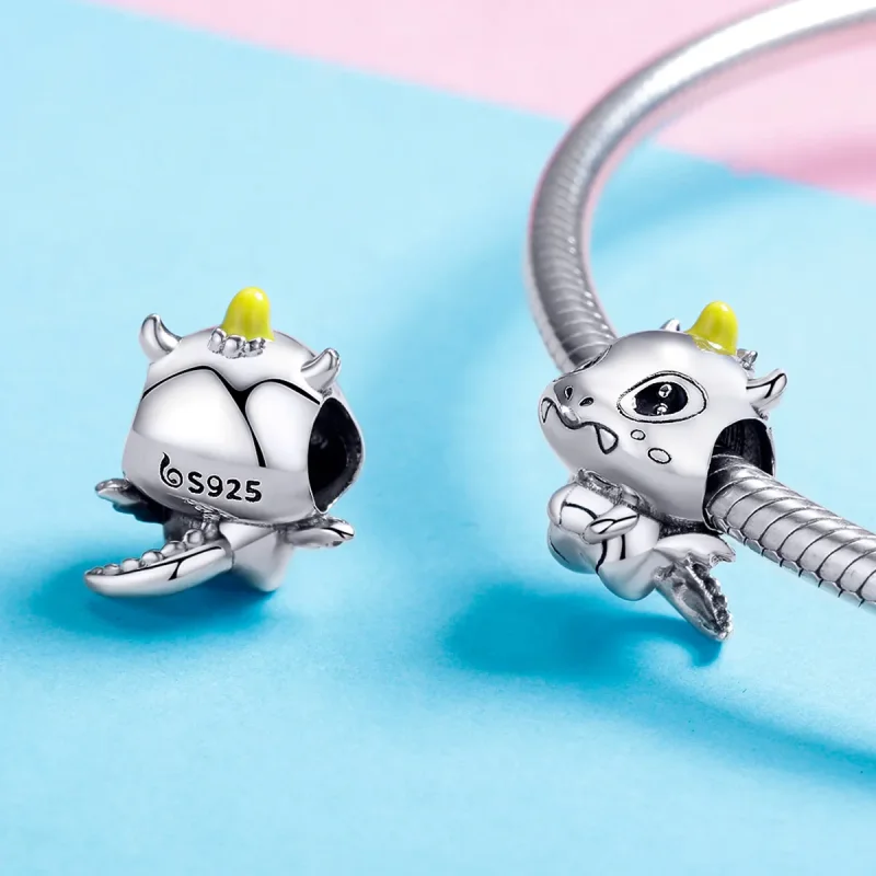(zdjęcie do) Charms Typu Pandora Jestem Smokiem - BSC060 - Wyświetl 4