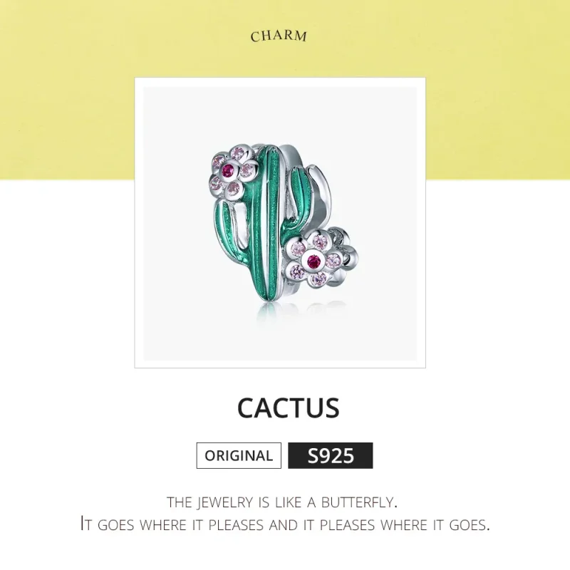 (zdjęcie do) Charms Typu Pandora Kaktus - BSC261 - Wyświetl 6