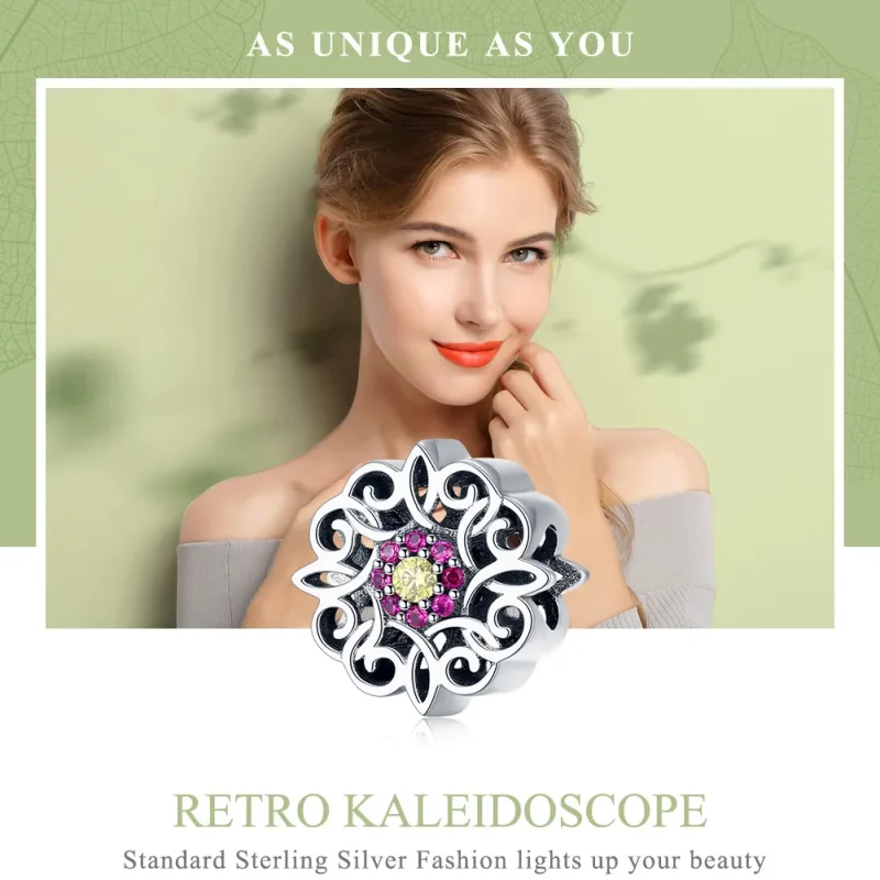 (zdjęcie do) Charms Typu Pandora Kalejdoskop retro - SCC1108 - Wyświetl 2