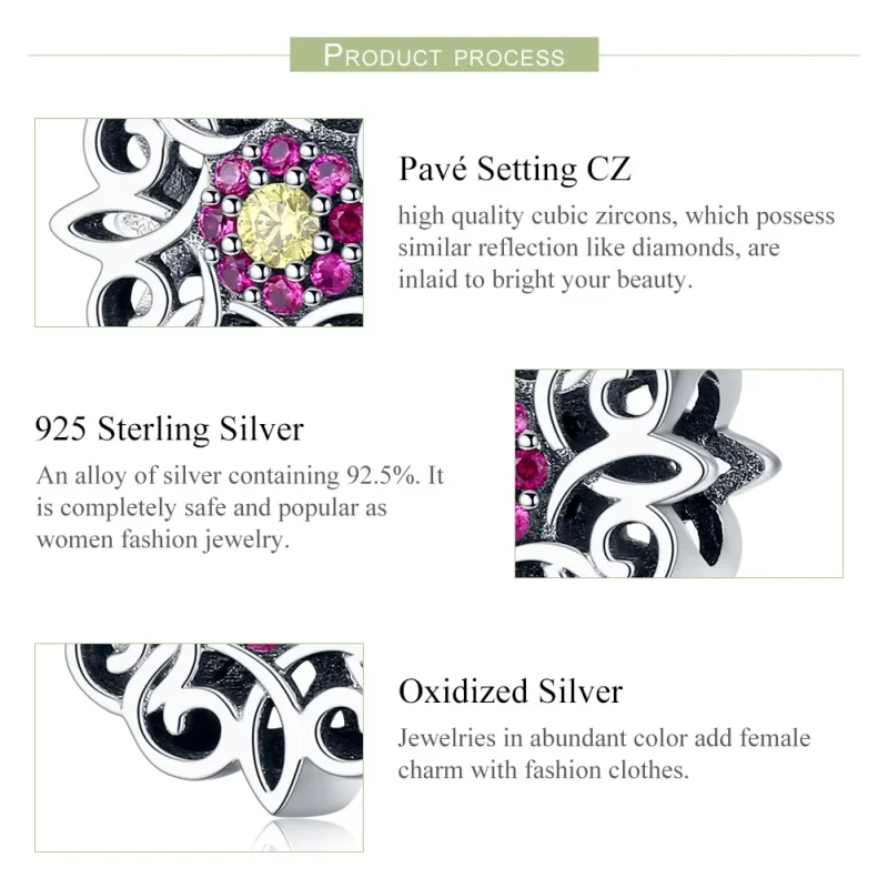 (zdjęcie do) Charms Typu Pandora Kalejdoskop retro - SCC1108 - Wyświetl 5