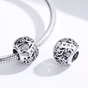 Charms Typu Pandora Kamień narodzin czerwca - SCC1385-6