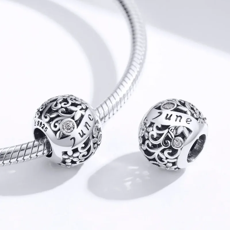 (zdjęcie do) Charms Typu Pandora Kamień narodzin czerwca - SCC1385-6 - Wyświetl 3