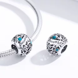 Charms Typu Pandora Kamień narodzin grudnia - SCC1385-12