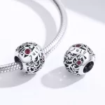 Charms Typu Pandora Kamień narodzin lipcowego granatu - SCC1385-7