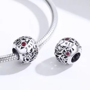 Charms Typu Pandora Kamień narodzin lipcowego granatu - SCC1385-7