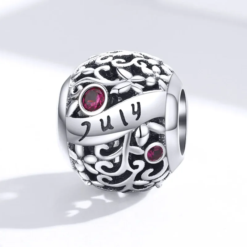 (zdjęcie do) Charms Typu Pandora Kamień narodzin lipcowego granatu - SCC1385-7 - Wyświetl 4