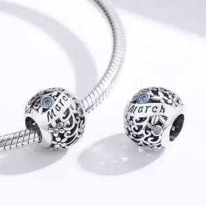 Charms Typu Pandora Kamień narodzin marca - SCC1385-3