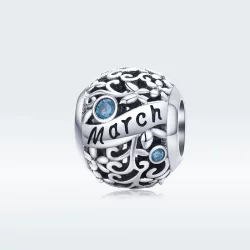 Charms Typu Pandora Kamień narodzin marca - SCC1385-3
