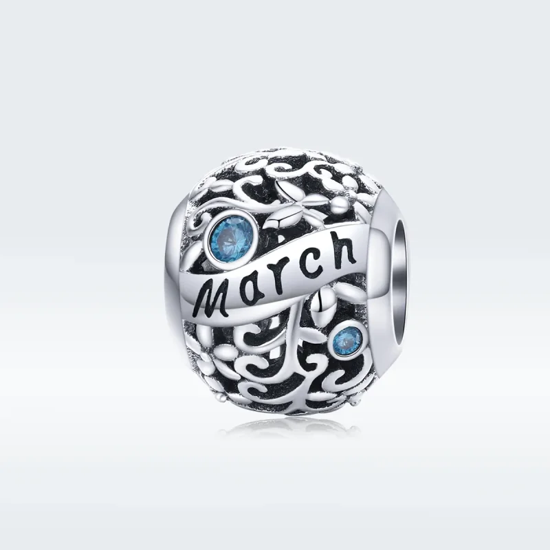 (zdjęcie do) Charms Typu Pandora Kamień narodzin marca - SCC1385-3 - Wyświetl 5