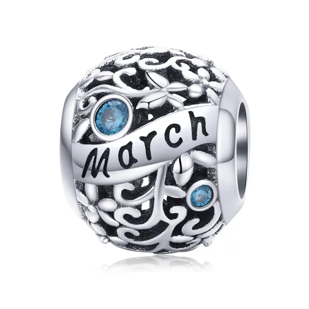 Charms Typu Pandora Kamień narodzin marca - SCC1385-3