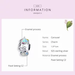 Charms Typu Pandora Karuzela - SCC1499