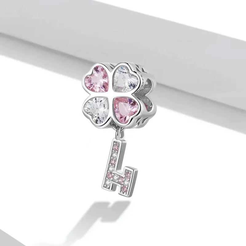 (zdjęcie do) Charms Typu Pandora Klucz koniczyny serca - SCC2123 - Wyświetl 2