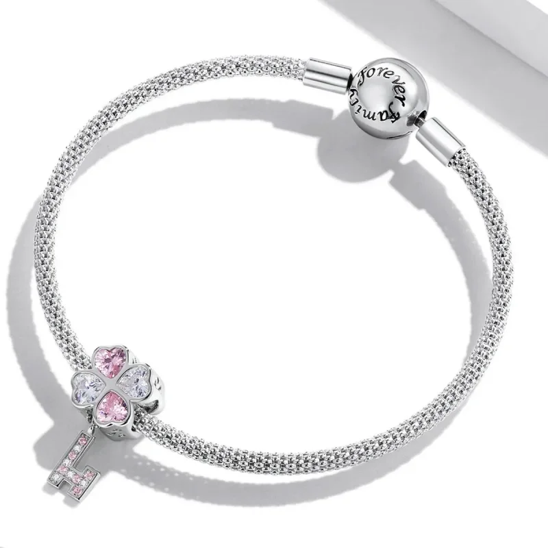 (zdjęcie do) Charms Typu Pandora Klucz koniczyny serca - SCC2123 - Wyświetl 3