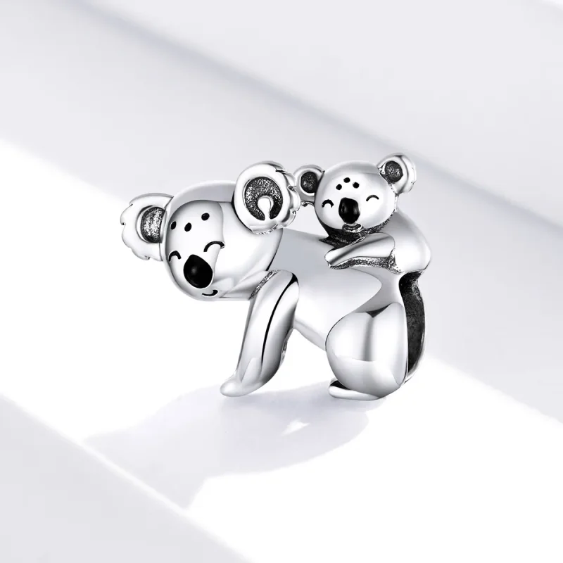 (zdjęcie do) Charms Typu Pandora Koala z dzieckiem - BSC260 - Wyświetl 2