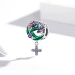 Charms Typu Pandora Kobieca Moc - Kwiatowy Krzyż - SCC2142