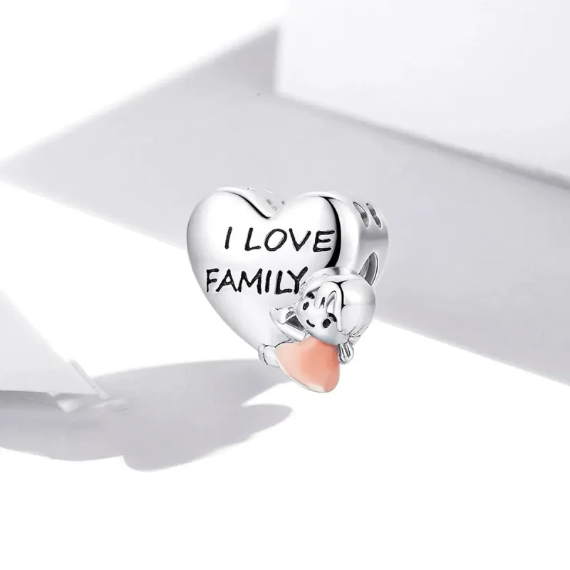 (zdjęcie do) Charms Typu Pandora Kocham mój dom - BSC478 - Wyświetl 2