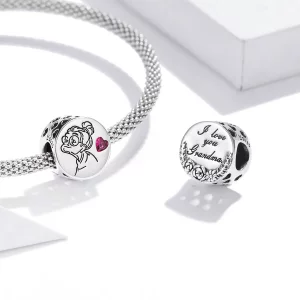Charms Typu Pandora Kocham twoją babcię - SCC1762