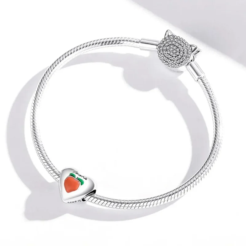 (zdjęcie do) Charms Typu Pandora kochana brzoskwinia - SCC1951 - Wyświetl 4