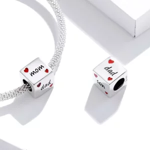 Charms Typu Pandora Kości do rodziny miłości - SCC1672