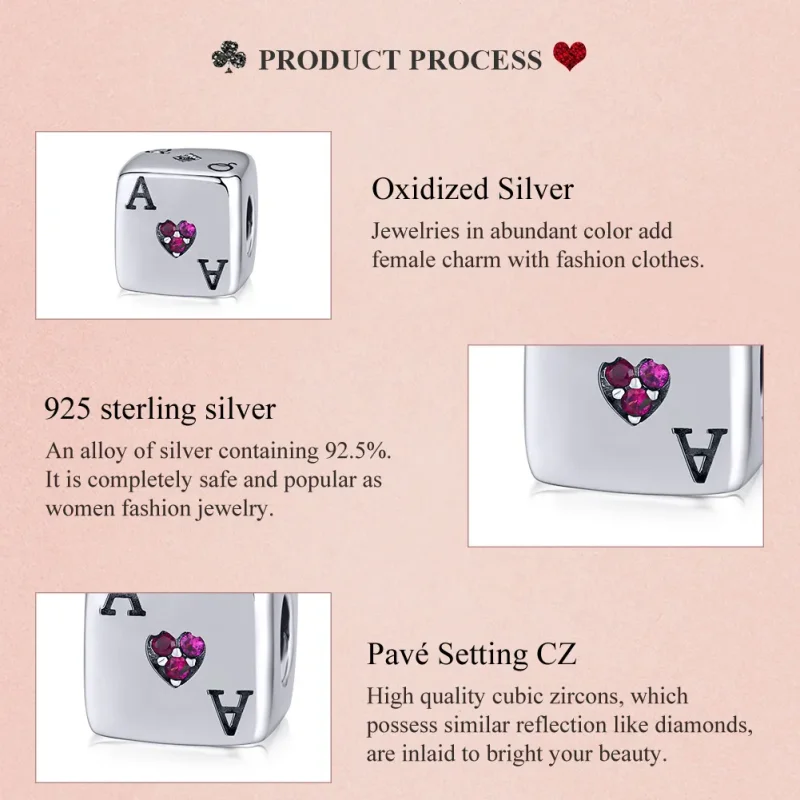 (zdjęcie do) Charms Typu Pandora Kości miłości - SCC1440 - Wyświetl 8