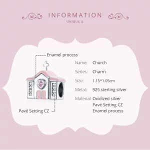 Charms Typu Pandora Kościół - SCC1810