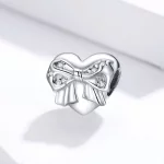 Charms Typu Pandora kokardka i miłość serca - BSC381