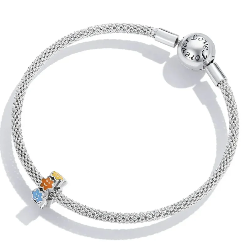 (zdjęcie do) Charms Typu Pandora Kolorowa chmura Smiley Face - SCC2188 - Wyświetl 4