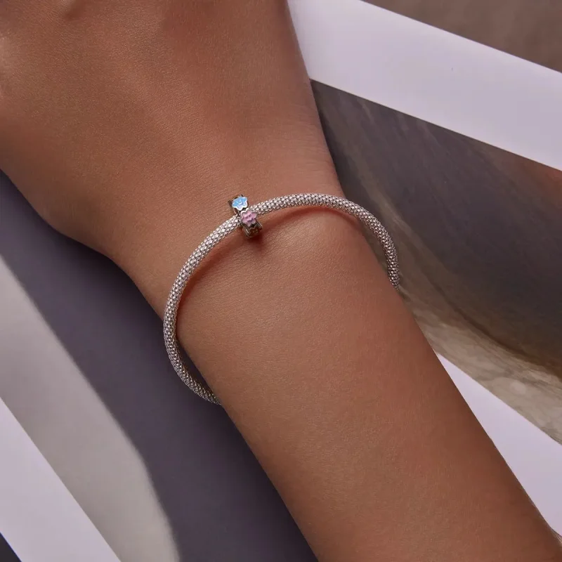 (zdjęcie do) Charms Typu Pandora Kolorowa chmura Smiley Face - SCC2188 - Wyświetl 5