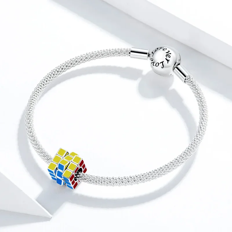 (zdjęcie do) Charms Typu Pandora Kolorowa kostka - SCC1640 - Wyświetl 3
