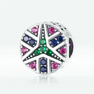 Charms Typu Pandora Kolorowa Szczęśliwa Gwiazda - SCC1683