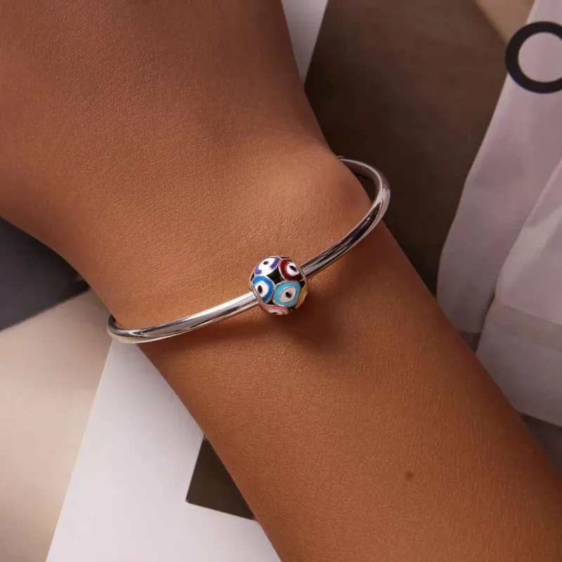 (zdjęcie do) Charms Typu Pandora Kolorowe diabelskie oko - BSC585 - Wyświetl 5