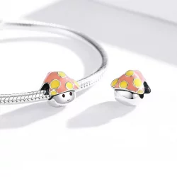 Charms Typu Pandora Kolorowe Małe Grzyby - SCC1853