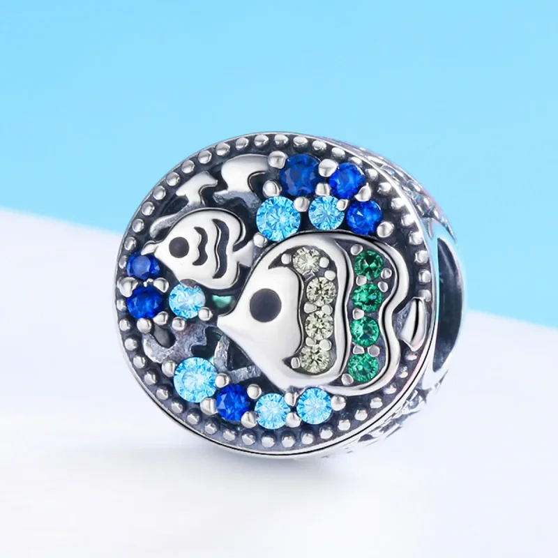 (zdjęcie do) Charms Typu Pandora Kolorowe ryby podwodnego świata - SCC764 - Wyświetl 2