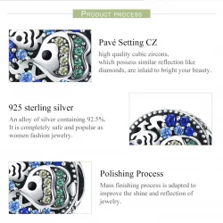 Charms Typu Pandora Kolorowe ryby podwodnego świata - SCC764