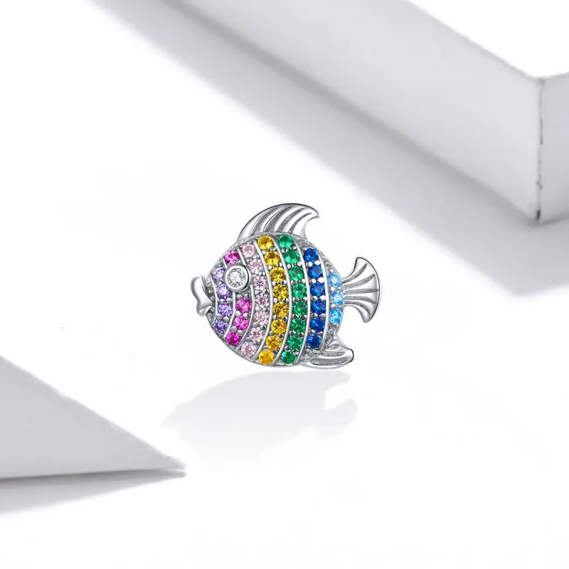(zdjęcie do) Charms Typu Pandora Kolorowe Ryby - SCC1803 - Wyświetl 2