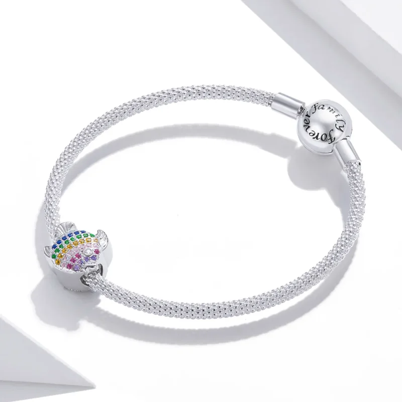(zdjęcie do) Charms Typu Pandora Kolorowe Ryby - SCC1803 - Wyświetl 3