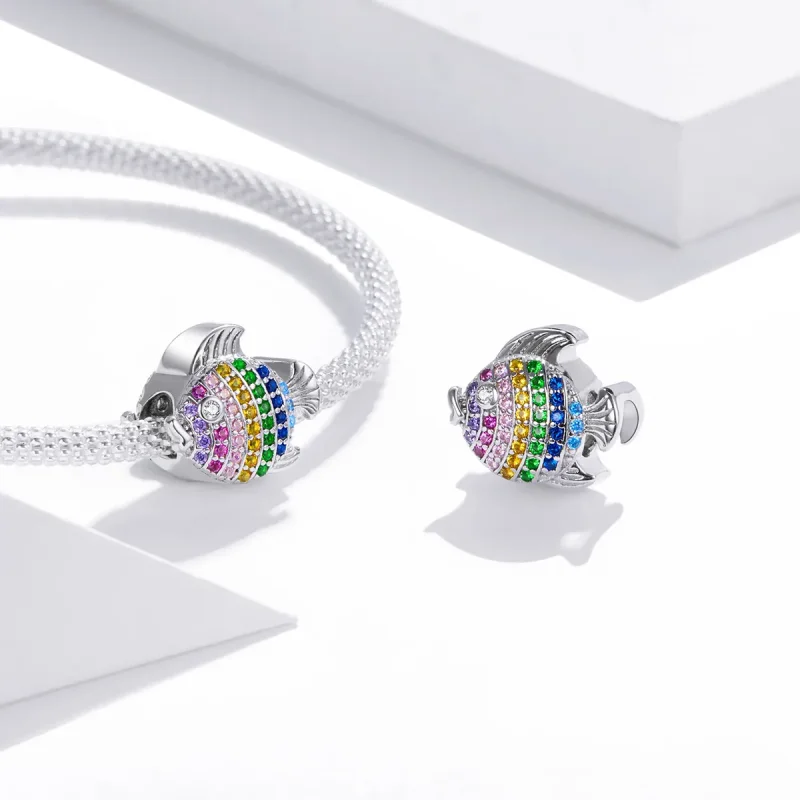 (zdjęcie do) Charms Typu Pandora Kolorowe Ryby - SCC1803 - Wyświetl 4