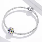 Charms Typu Pandora Kolorowe serca - SCC1758