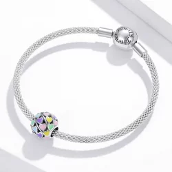 Charms Typu Pandora Kolorowe serca - SCC1758