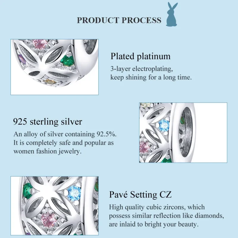 (zdjęcie do) Charms Typu Pandora Kolorowy - BSC224 - Wyświetl 7
