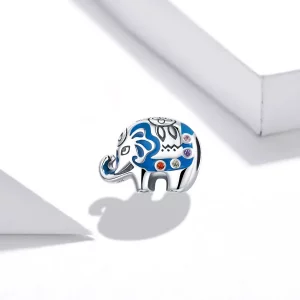 Charms Typu Pandora Kolorowy mały słoń - SCC1821