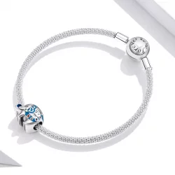 Charms Typu Pandora Kolorowy mały słoń - SCC1821