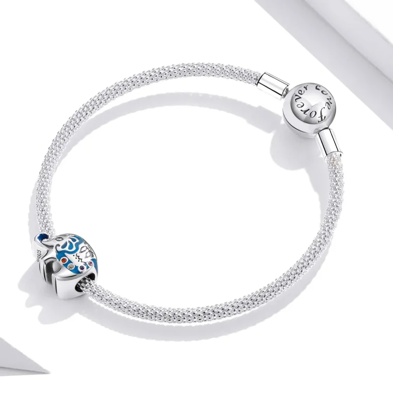 (zdjęcie do) Charms Typu Pandora Kolorowy mały słoń - SCC1821 - Wyświetl 3